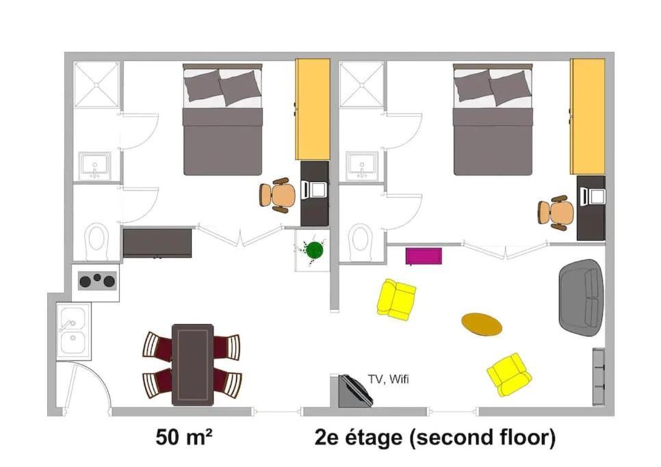 Appart Top Center 2 Chambres 2 Salles De Bain Montpellier Dış mekan fotoğraf